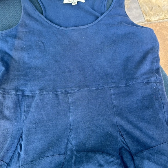 Unique,Blue hombre dress maxi SzM - Picture 10 of 12